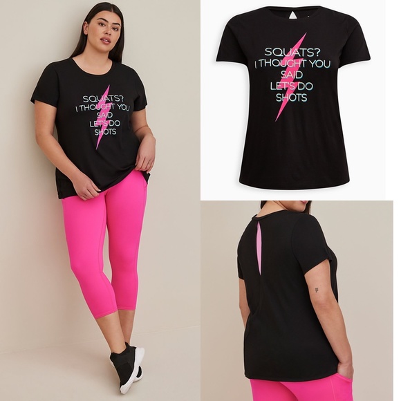 NWT Torrid Open Back Active Tee 2, Squats T-Shirt Top Women's Plus Size 2x 18 20 - Picture 8 of 8